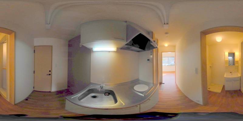 パノラマ画像キッチン