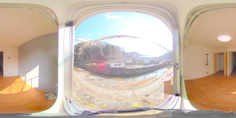 パノラマ画像バルコニー