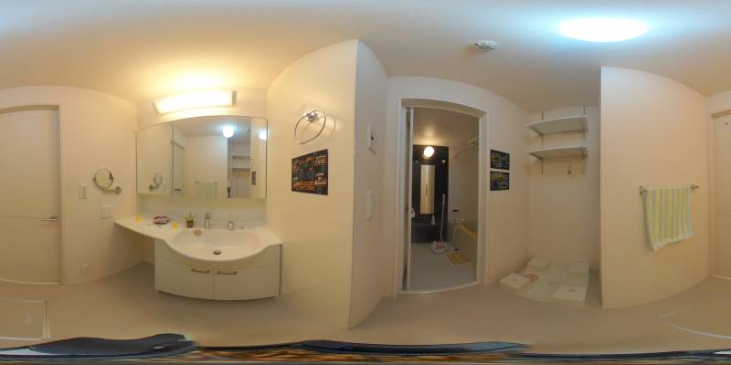 パノラマ画像洗面所