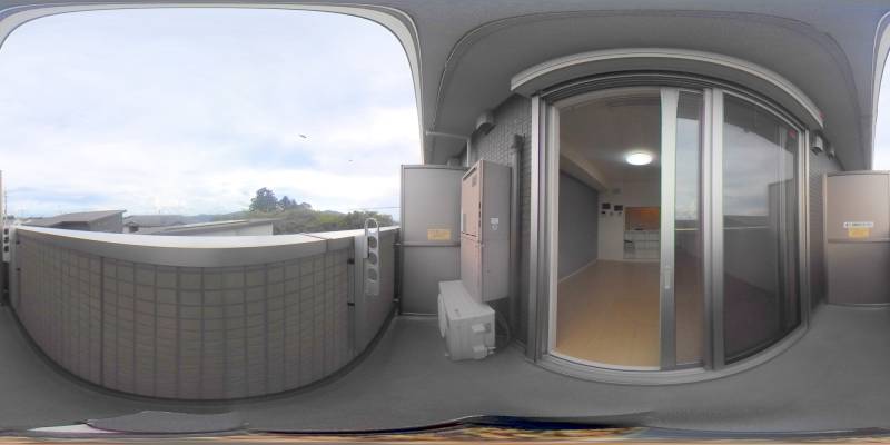 パノラマ画像バルコニー