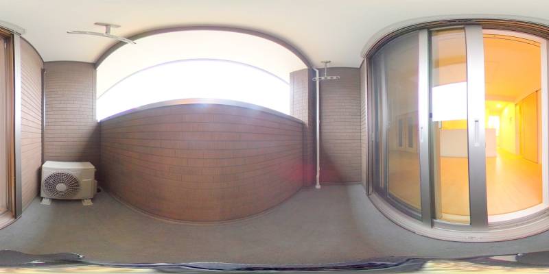 パノラマ画像バルコニー