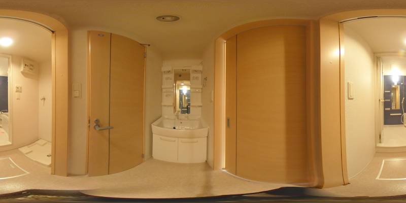 パノラマ画像洗面所