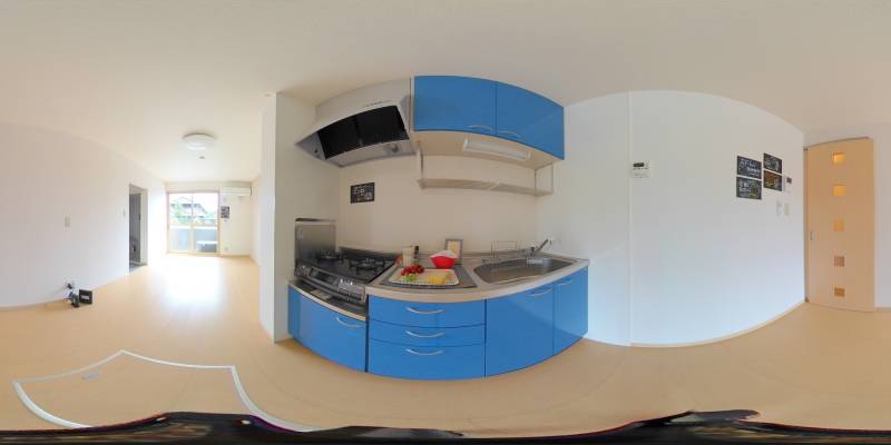 パノラマ画像キッチン