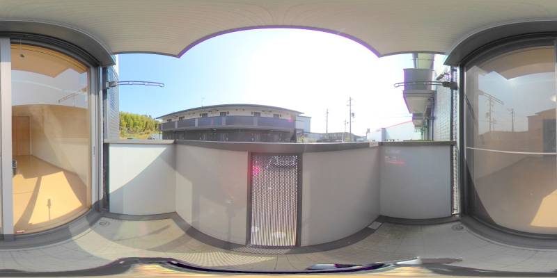 パノラマ画像バルコニー