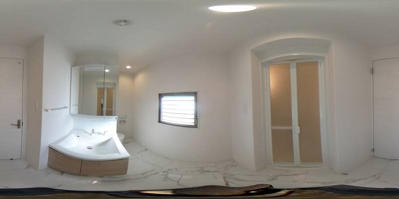 パノラマ画像洗面所