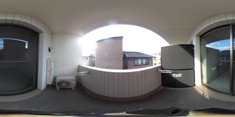 パノラマ画像バルコニー