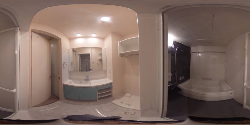パノラマ画像バスルーム