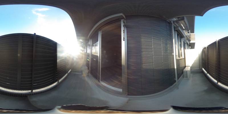 パノラマ画像バルコニー