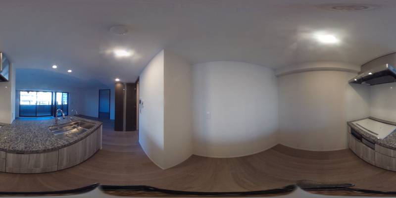 パノラマ画像キッチン