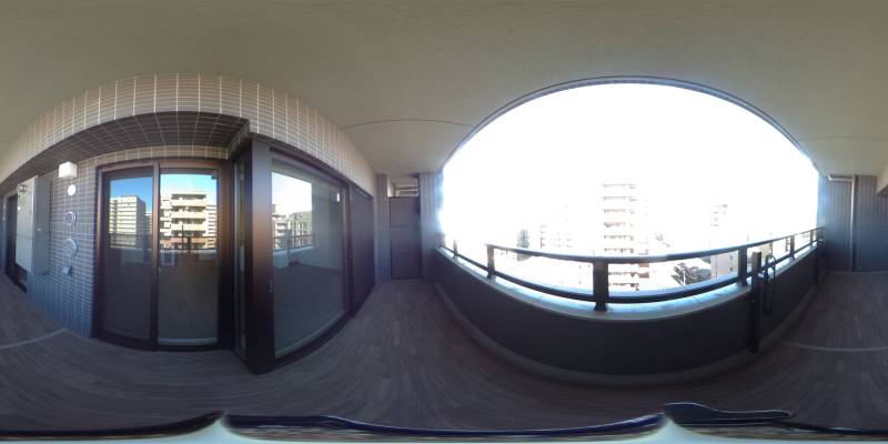 パノラマ画像バルコニー