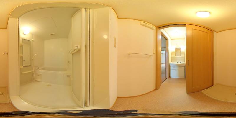 パノラマ画像バスルーム