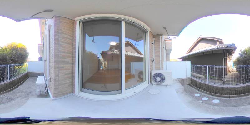 パノラマ画像バルコニー