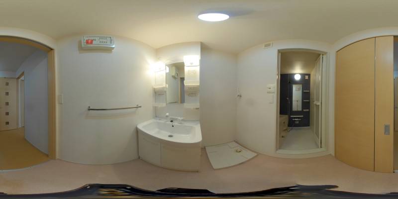 パノラマ画像洗面所