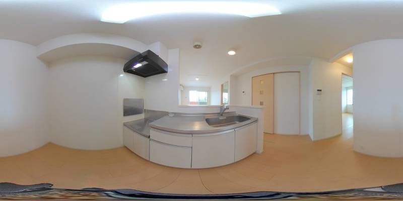 パノラマ画像キッチン