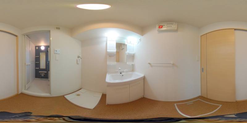 パノラマ画像洗面所