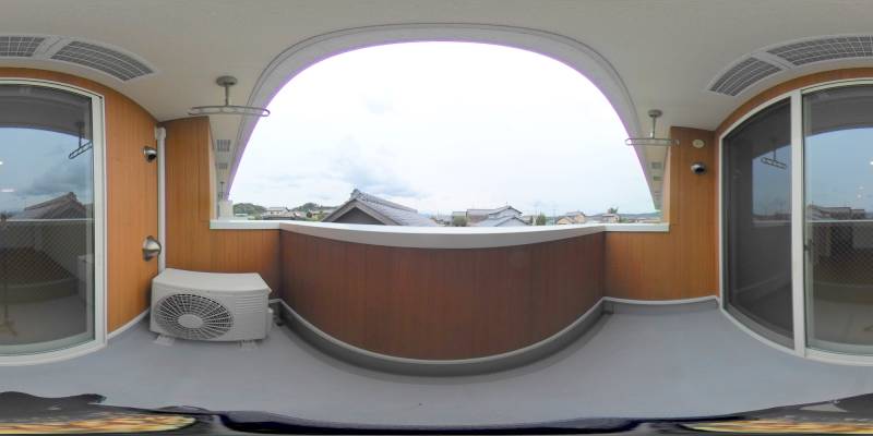 パノラマ画像バルコニー