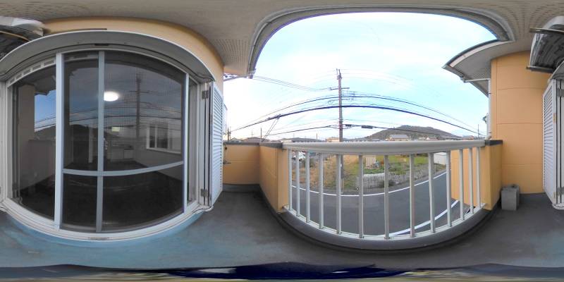 パノラマ画像バルコニー