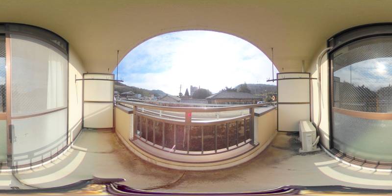 パノラマ画像バルコニー