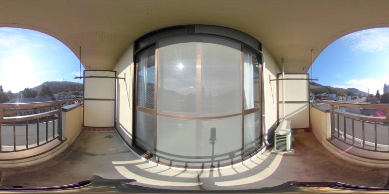 パノラマ画像バルコニー