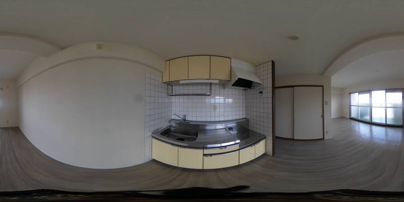 パノラマ画像キッチン