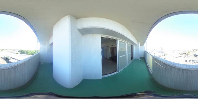 パノラマ画像バルコニー