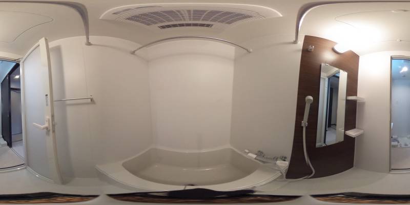 パノラマ画像バスルーム