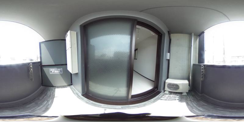 パノラマ画像バルコニー