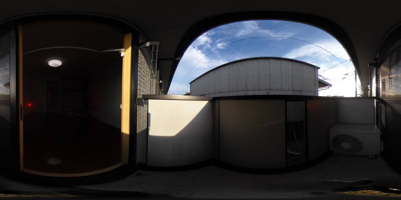 パノラマ画像バルコニー