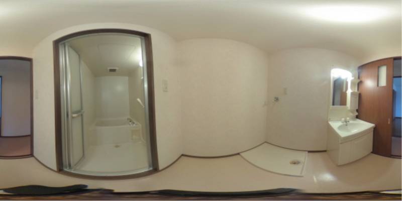 パノラマ画像洗面所
