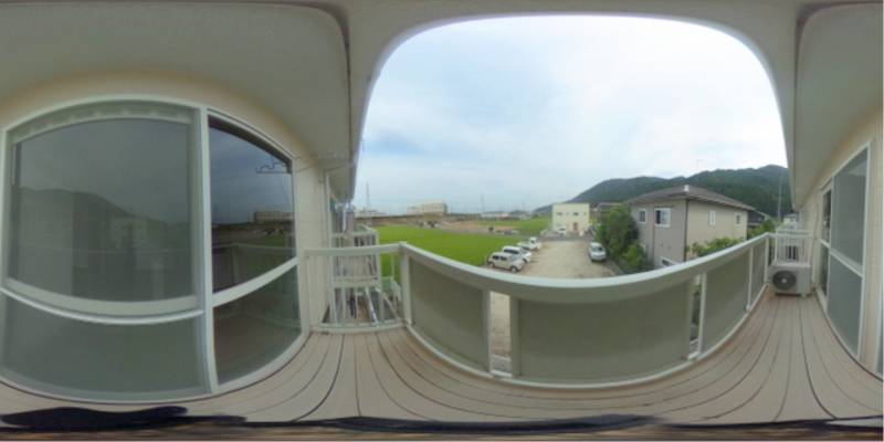 パノラマ画像バルコニー