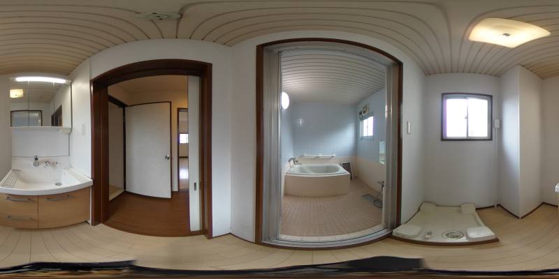 パノラマ画像洗面所