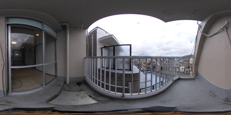 パノラマ画像バルコニー