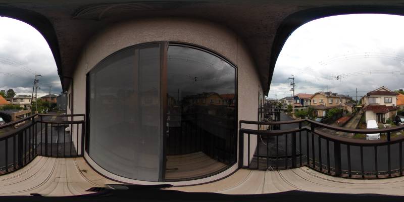 パノラマ画像バルコニー