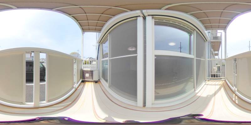 パノラマ画像バルコニー