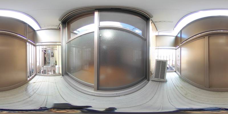 パノラマ画像バルコニー