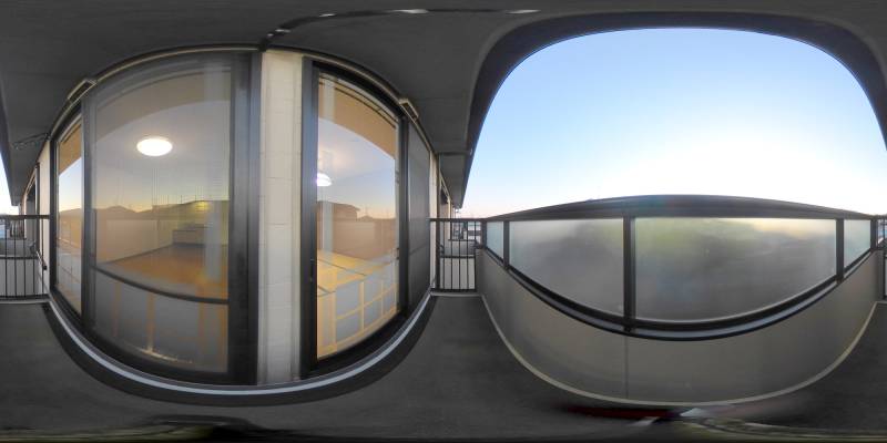 パノラマ画像バルコニー