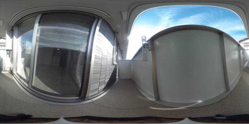 パノラマ画像バルコニー