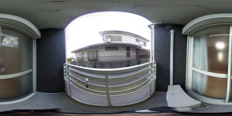 パノラマ画像バルコニー