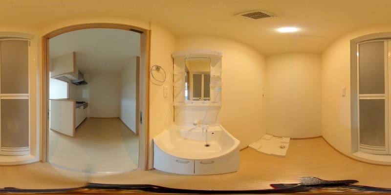 パノラマ画像洗面所