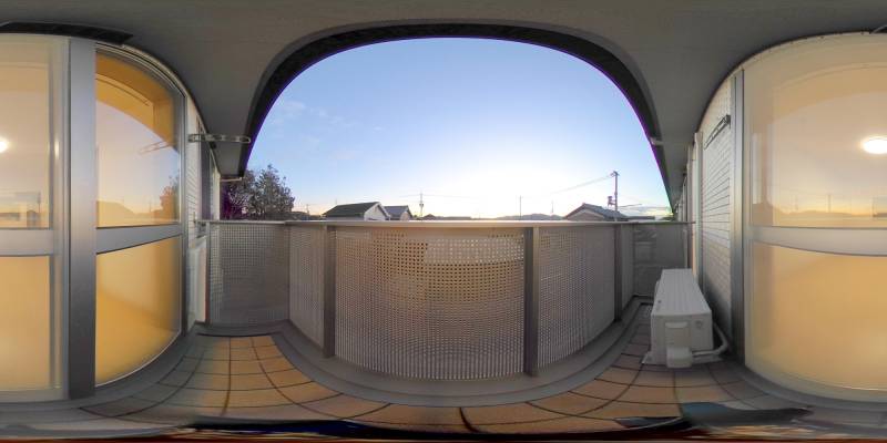 パノラマ画像バルコニー