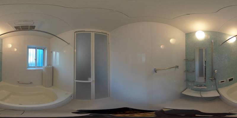 パノラマ画像バスルーム