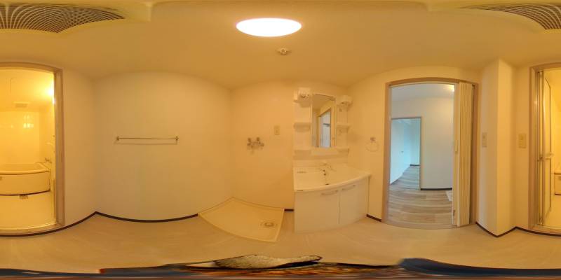 パノラマ画像洗面所