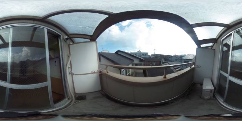 パノラマ画像バルコニー