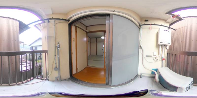 パノラマ画像バルコニー