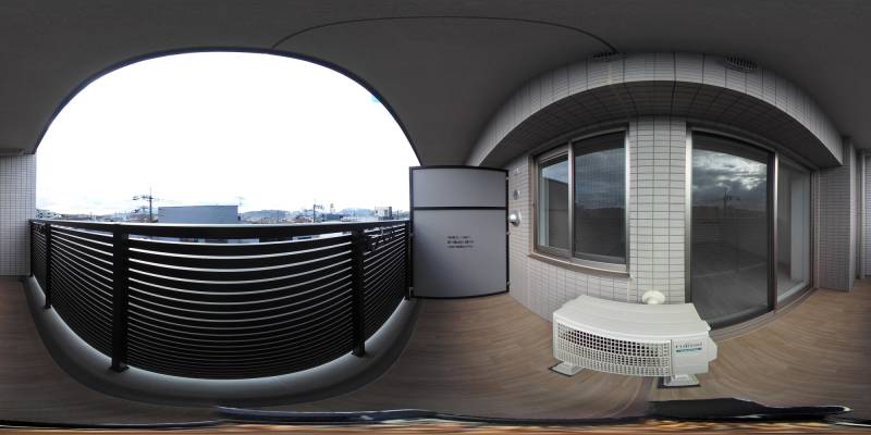 パノラマ画像バルコニー