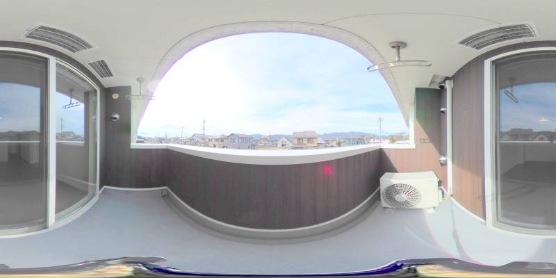 パノラマ画像バルコニー