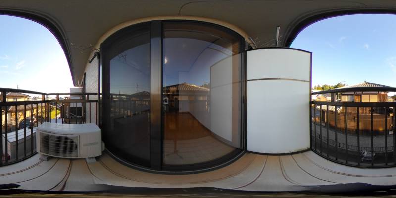 パノラマ画像バルコニー