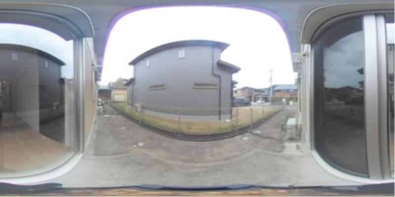 パノラマ画像庭