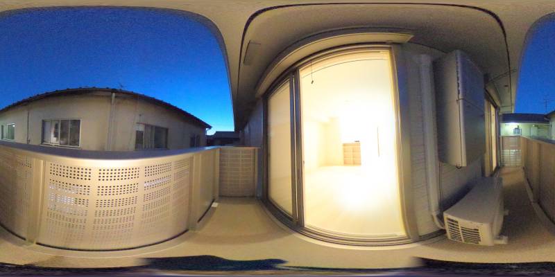 パノラマ画像バルコニー