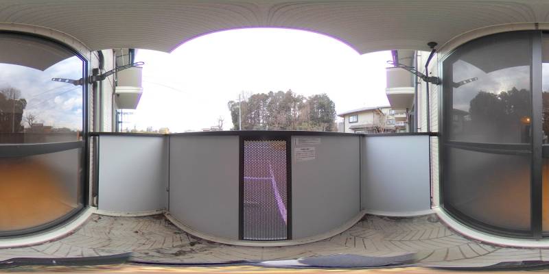 パノラマ画像バルコニー